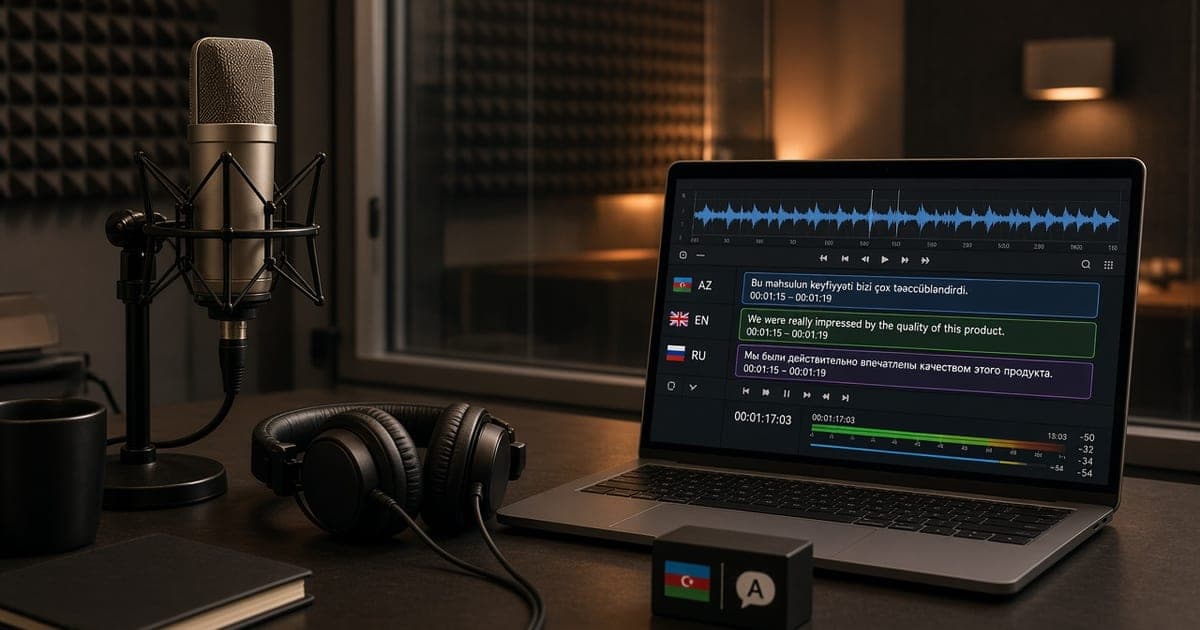 Сессия AI-озвучки и многоязычной локализации рекламного ролика