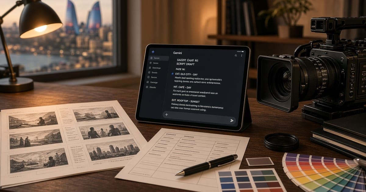 Gemini AI ilə reklam ssenarisi, kadrqram və vizual prompt hazırlığı