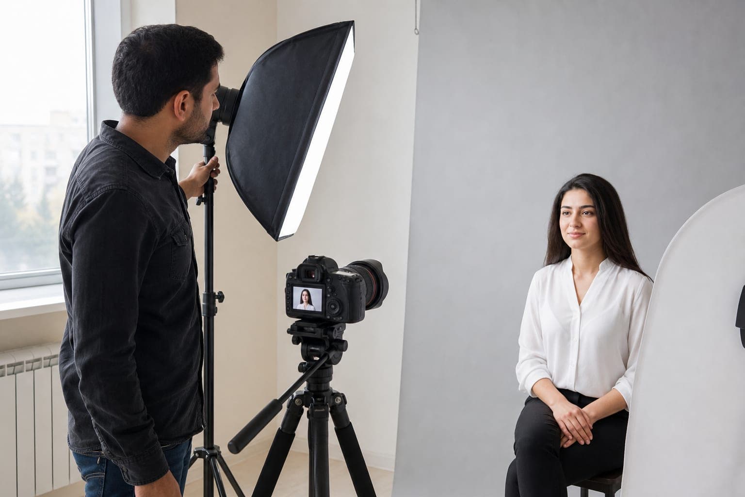 Media7 fotoqrafı Bakıda foto çəkilişdə